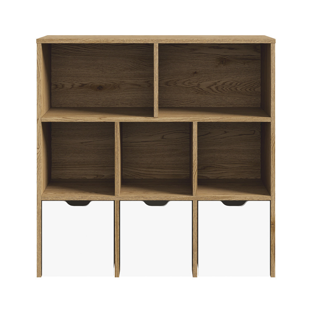 Kids Storage Organizer Cabinet with Removable Boxes Natural and White