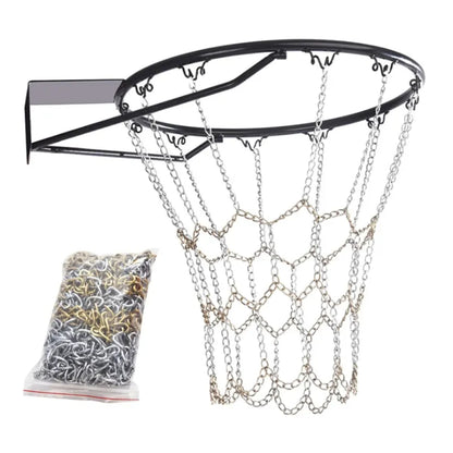 Durable Galvanized Steel Chain Basketball Net for Outdoor Classic Sport